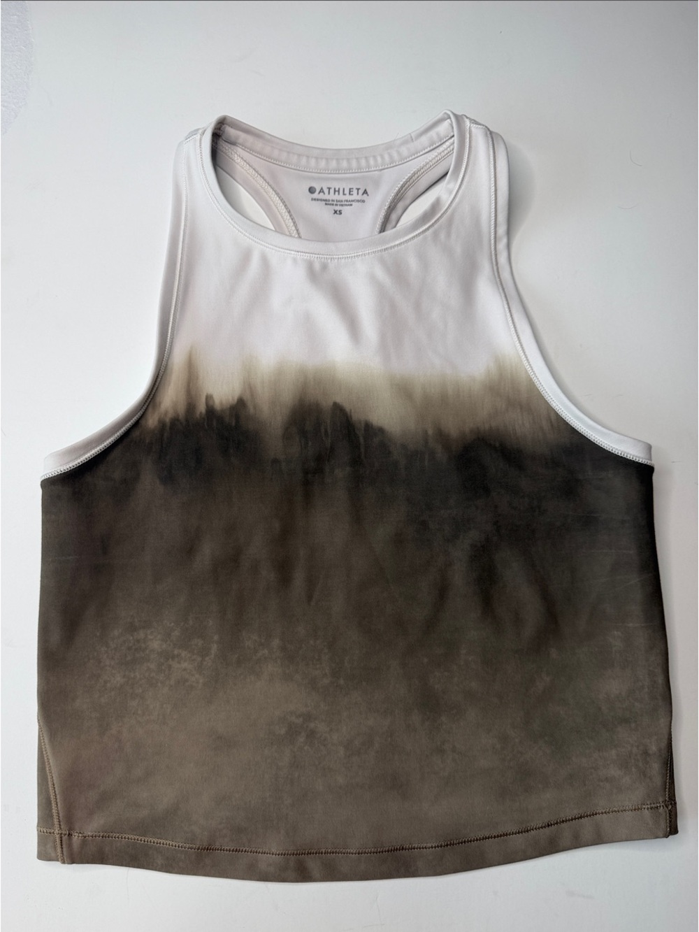 Athleta Shanti Watercolor Stripe Crop Tank NWT XS - Picture 8 of 8